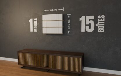 Étagère murale pour Funko POP en boîte, 60 x 52,5 cm, garnie de 15 boîtes