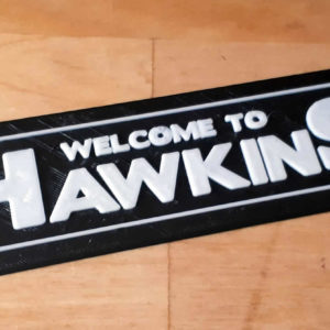 Logo 3D Welcome To Hawkins (Stranger Things)