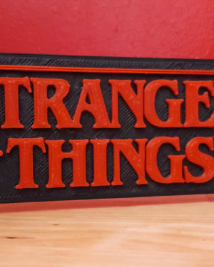 Logo Stranger Things 3D