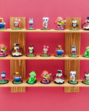 Etagère à Amiibo en bois pour 21 figurines