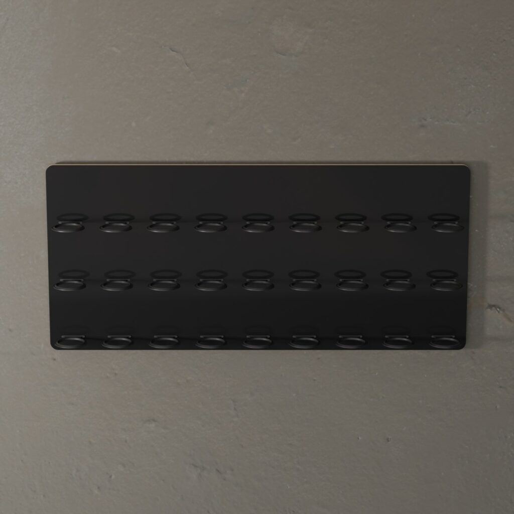 Présentoir mural pour 27 Amiibo à plateau noir, vide
