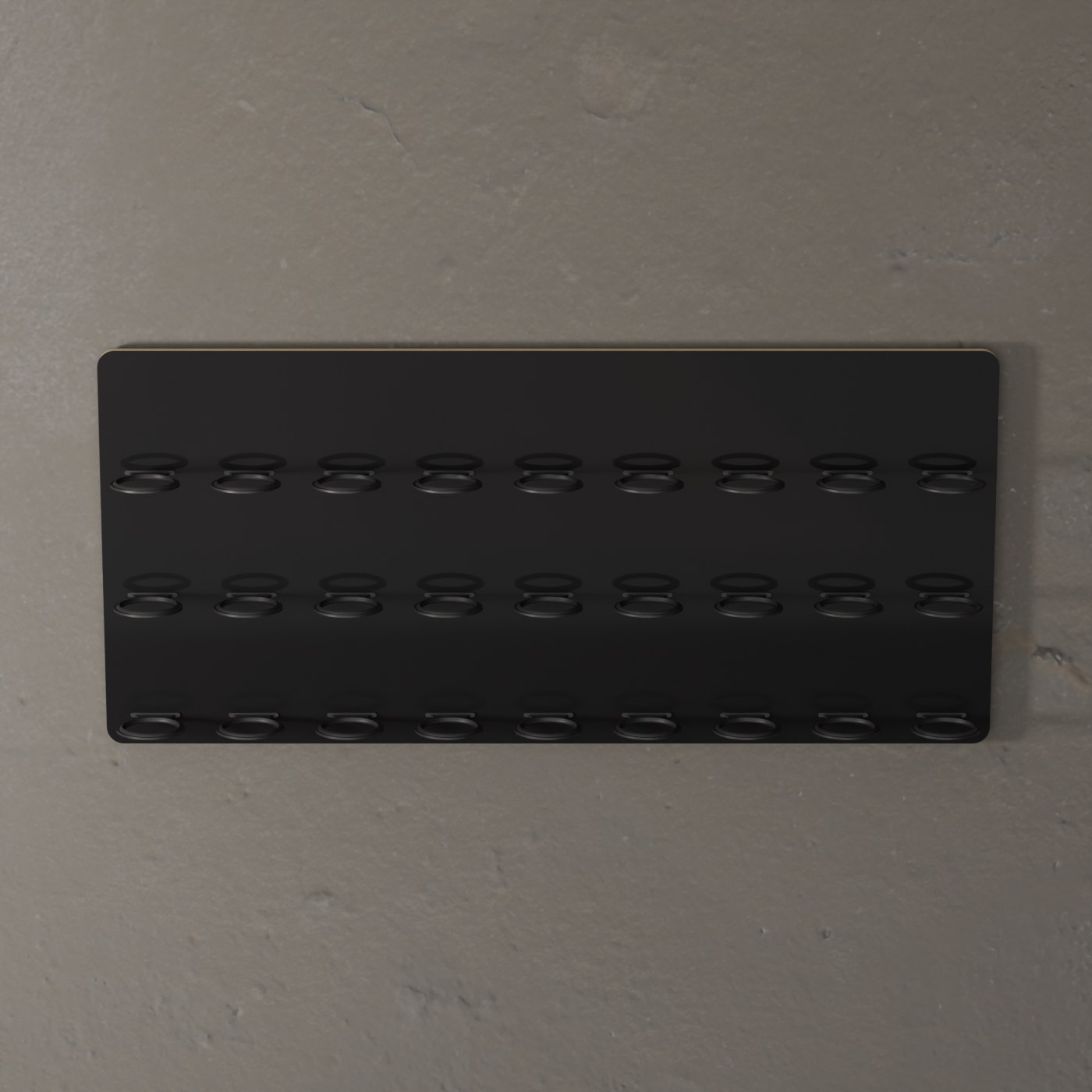 Présentoir mural pour 27 Amiibo à plateau noir, vide
