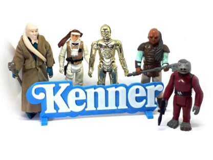 Logo KENNER et cinq figurines Star Wars vintage
